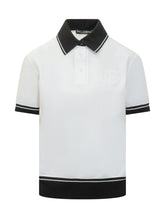 DOLCE & GABBANA - Short Sleeve Polo with Contrast Collar - White - LIDIASHOPPING® - Official Website