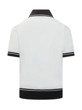 DOLCE & GABBANA - Short Sleeve Polo with Contrast Collar - White - LIDIASHOPPING® - Official Website