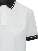 DOLCE & GABBANA - Short Sleeve Polo with Contrast Collar - White - LIDIASHOPPING® - Official Website