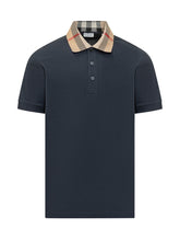 BURBERRY - Cody Polo - Blue - LIDIASHOPPING® - Official Website