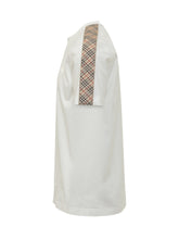 BURBERRY - T-shirt con Bande Check sulle Spalle - Bianco | Lidia Shopping ® | Official Website