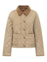 BURBERRY - Quilted Jacket with Velvet Collar - Beige - LIDIASHOPPING® - Official Website