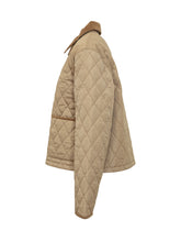 BURBERRY - Quilted Jacket with Velvet Collar - Beige - LIDIASHOPPING® - Official Website