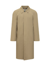 BURBERRY - Trench Parkbury Lungo con Collo - Beige - LIDIASHOPPING® - Official Website