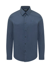 BURBERRY - Long Sleeve Shirt with Classic Collar and Buttons - Blue - LIDIASHOPPING® - Official Website