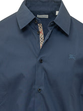 BURBERRY - Long Sleeve Shirt with Classic Collar and Buttons - Blue - LIDIASHOPPING® - Official Website