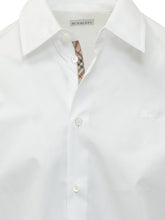 BURBERRY - Long Sleeve Shirt with Classic Collar and Buttons - White - LIDIASHOPPING® - Official Website