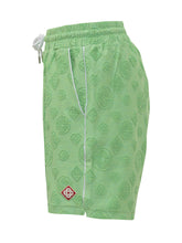 CASABLANCA - Jacquard Towelling Shorts - Green - LIDIASHOPPING® - Official Website
