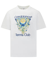 CASABLANCA - T-Shirt Tennis Club - Bianco | Lidia Shopping | Official Website