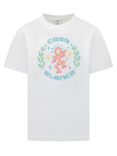CASABLANCA - Dance Joy T-Shirt - White | Lidia Shopping ® | Official Website