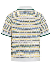CASABLANCA - Short Sleeve Knit Cardigan - White - LIDIASHOPPING® - Official Website