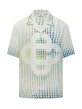 CASABLANCA - Camicia Cubana a Maniche Corte con Stampa - Bianco - LIDIASHOPPING® - Official Website