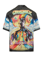 CASABLANCA - Short Sleeve Shirt with Cosmic Print - Multicolor - LIDIASHOPPING® - Official Website