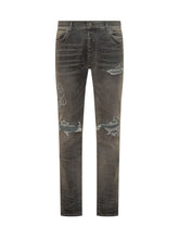 AMIRI - Jeans Hollywood MX1 con Strappi e Cinque Tasche - Grigio - LIDIASHOPPING® - Official Website