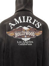 AMIRI - Felpa Flames con Cappuccio e Tasche a Marsupio - Nero - LIDIASHOPPING® - Official Website
