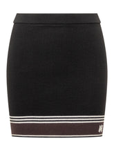 AMIRI - Ribbed Mini Skirt - Black - LIDIASHOPPING® - Official Website