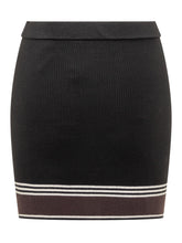 AMIRI - Ribbed Mini Skirt - Black - LIDIASHOPPING® - Official Website