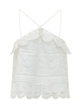 MARANT ÉTOILE - Prisha Sleeveless Top with Thin Straps - White - LIDIASHOPPING® - Official Website