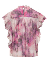MARANT ÉTOILE - Top con Collo Alto e Maniche a Balze - Rosa - LIDIASHOPPING® - Official Website