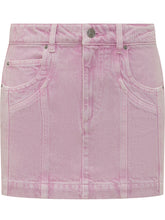 MARANT ÉTOILE - Juana Denim Mini Skirt - Pink - LIDIASHOPPING® - Official Website