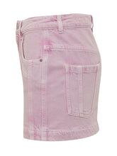 MARANT ÉTOILE - Juana Denim Mini Skirt - Pink - LIDIASHOPPING® - Official Website