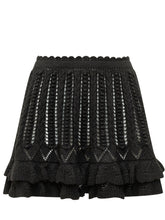 MARANT ÉTOILE - Nelle Knit Skirt with Ruffle Hem - Black - LIDIASHOPPING® - Official Website