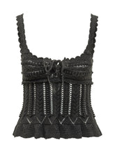 MARANT ÉTOILE - Neves Knit Top with Straps and Front Ties - Black - LIDIASHOPPING® - Official Website