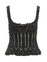 MARANT ÉTOILE - Top Neves in Maglia con Spalline e Lacci Frontali - Nero | Lidia Shopping | Official Website