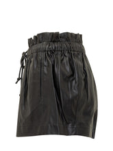 MARANT ÉTOILE - Naline Leather Drawstring Shorts - Black - LIDIASHOPPING® - Official Website
