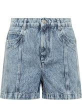 MARANT ÉTOILE - Mid-Rise Joely Denim Shorts - Blue - LIDIASHOPPING® - Official Website