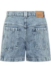 MARANT ÉTOILE - Mid-Rise Joely Denim Shorts - Blue - LIDIASHOPPING® - Official Website