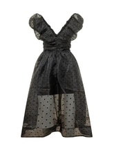 GANNI - Long Ruched Dress - Black - LIDIASHOPPING® - Official Website