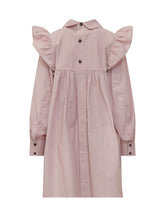 GANNI - Mini Frill Dress - Pink - LIDIASHOPPING® - Official Website