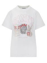 GANNI - Jersey Cute Animal - White - LIDIASHOPPING® - Official Website