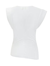 ISABEL MARANT - Maisan Draped Top - White - LIDIASHOPPING® - Official Website