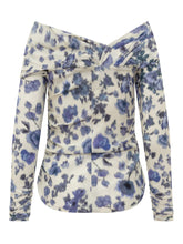 ISABEL MARANT - Danka Floral Printed Top - Blue - LIDIASHOPPING® - Official Website