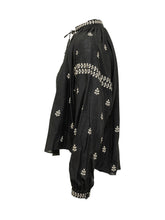 ISABEL MARANT - Blusa con Ricamo e Collo Arricciato - Nero - LIDIASHOPPING® - Official Website