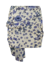 ISABEL MARANT - Ovia Draped Mini Skirt - Blue | Lidia Shopping ® | Official Website