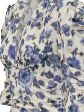 ISABEL MARANT - Doris Draped Dress with Ruched Sleeves - Blue - LIDIASHOPPING® - Official Website