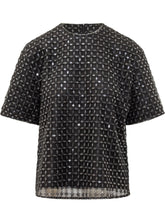 ROTATE - Top Oversize con Perline - Nero - LIDIASHOPPING® - Official Website