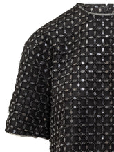 ROTATE - Top Oversize con Perline - Nero - LIDIASHOPPING® - Official Website
