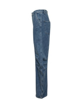 ROTATE - Denim Cargo Pants - Blue - LIDIASHOPPING® - Official Website