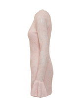 ROTATE - Mesh Mini Dress with Flared Sleeves - Pink - LIDIASHOPPING® - Official Website