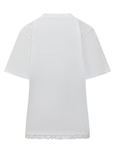 ROTATE - T-Shirt Ampia con Rouche - Bianco - LIDIASHOPPING® - Official Website