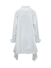 J.W. ANDERSON - Abito Camicia Side Knot con Motivo a Righe - Bianco - LIDIASHOPPING® - Official Website