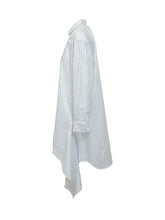 J.W. ANDERSON - Abito Camicia Side Knot con Motivo a Righe - Bianco - LIDIASHOPPING® - Official Website