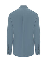 DOLCE & GABBANA - Camicia con Colletto Classico e Chiusura con Bottoni - Blu | Lidia Shopping | Official Website