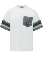 DOLCE & GABBANA - T-Shirt Manica Corta con Taschino - Bianco | Lidia Shopping | Official Website