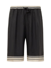 DOLCE & GABBANA - Relaxed Fit Drawstring Shorts - Black - LIDIASHOPPING® - Official Website