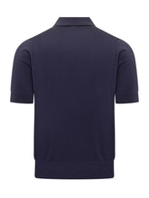 DOLCE & GABBANA - Short-Sleeve Knit Polo Shirt - Blue - LIDIASHOPPING® - Official Website